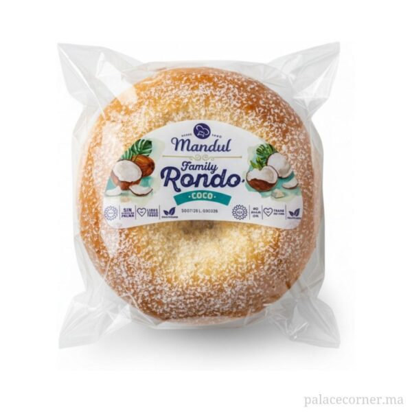 Mandul Family Rondo Coco - Gâteau Moelleux Gourmet à la Noix de Coco 450g