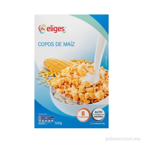 Céréales Corn Flakes Croustillants IFA Eliges - 500g