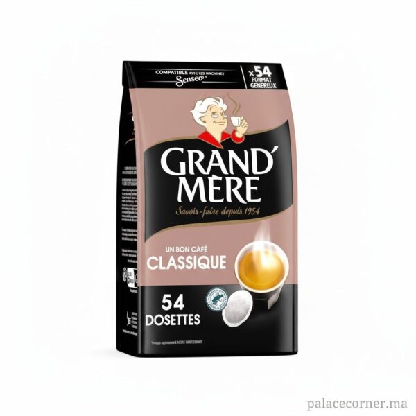 Grand'Mère Classique - Dosettes de Café Douces - 54 Dosettes (Compatible Senseo)