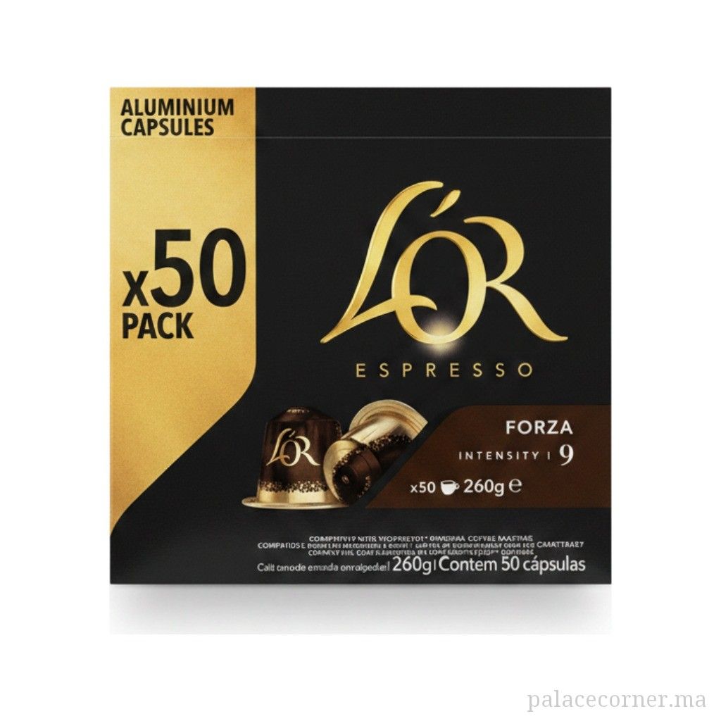 product-1778933232187 L'OR Espresso Forza - Pack de 50 Capsules Aluminium (Intensité 9) – Image 1